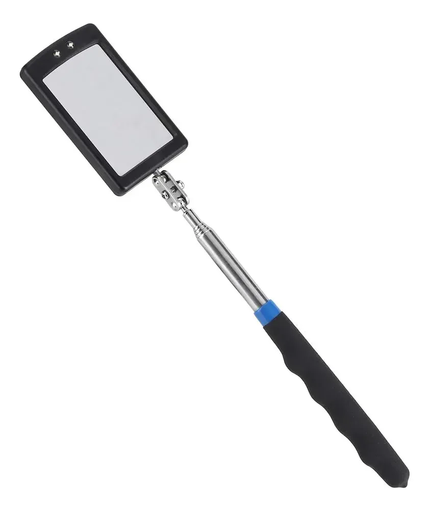 Zerodis Espelho Telescópico LED Flexível com Rotação de 360 Graus Ajustável para Visão Adicional Espelho de Inspeção de Veículos Espelho de Mecânico