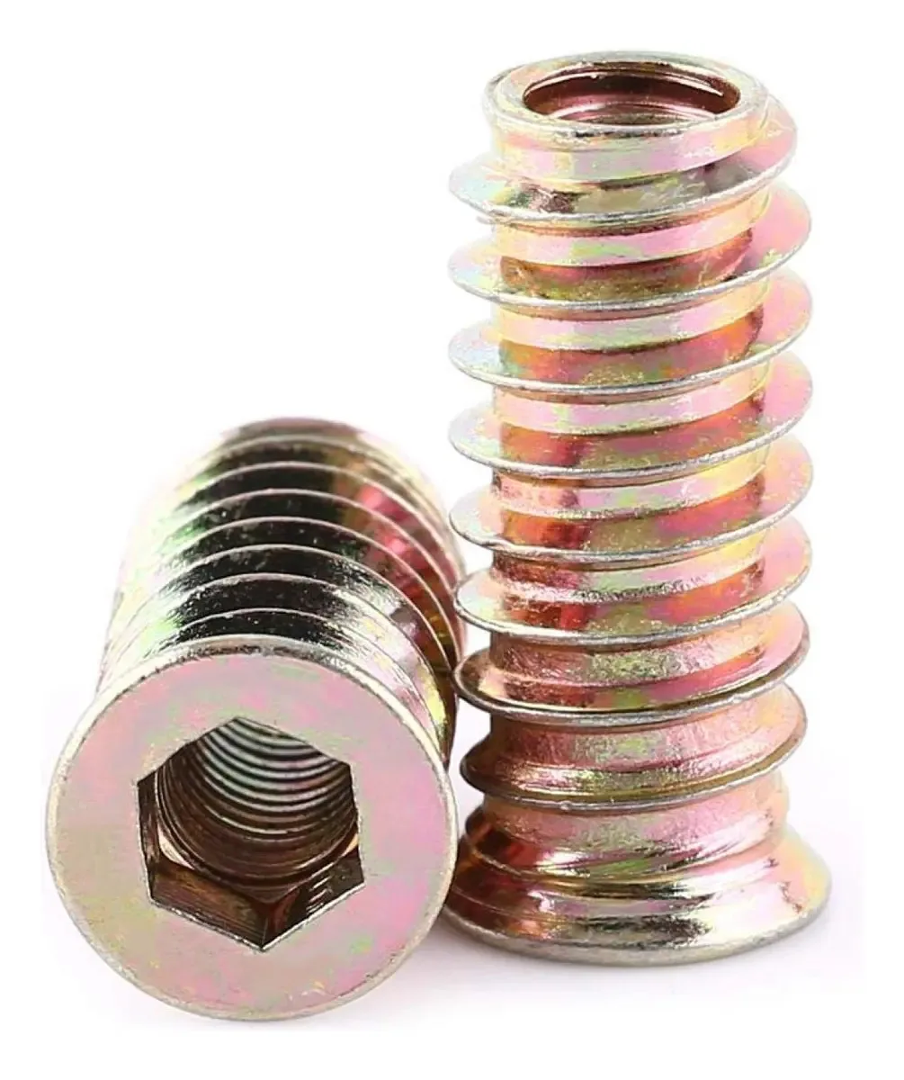 Conjunto de Porcas Hexagonais para Móveis M6 M8 M10 Liga