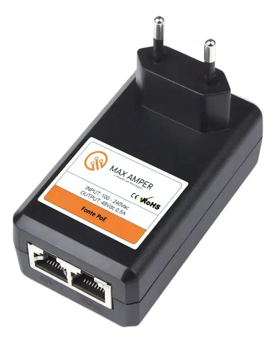 Fonte Poe Compacta 48v 500ma 0,5a Point Roteadores