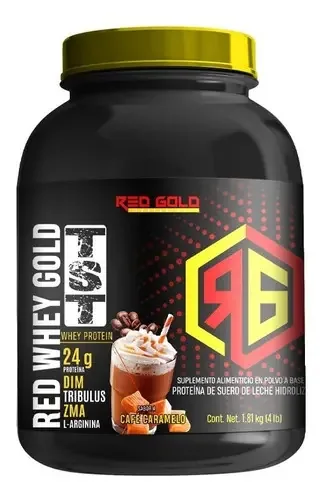 Proteina Red Gold Whey Gold Test 4 Libras Sabor Fresa