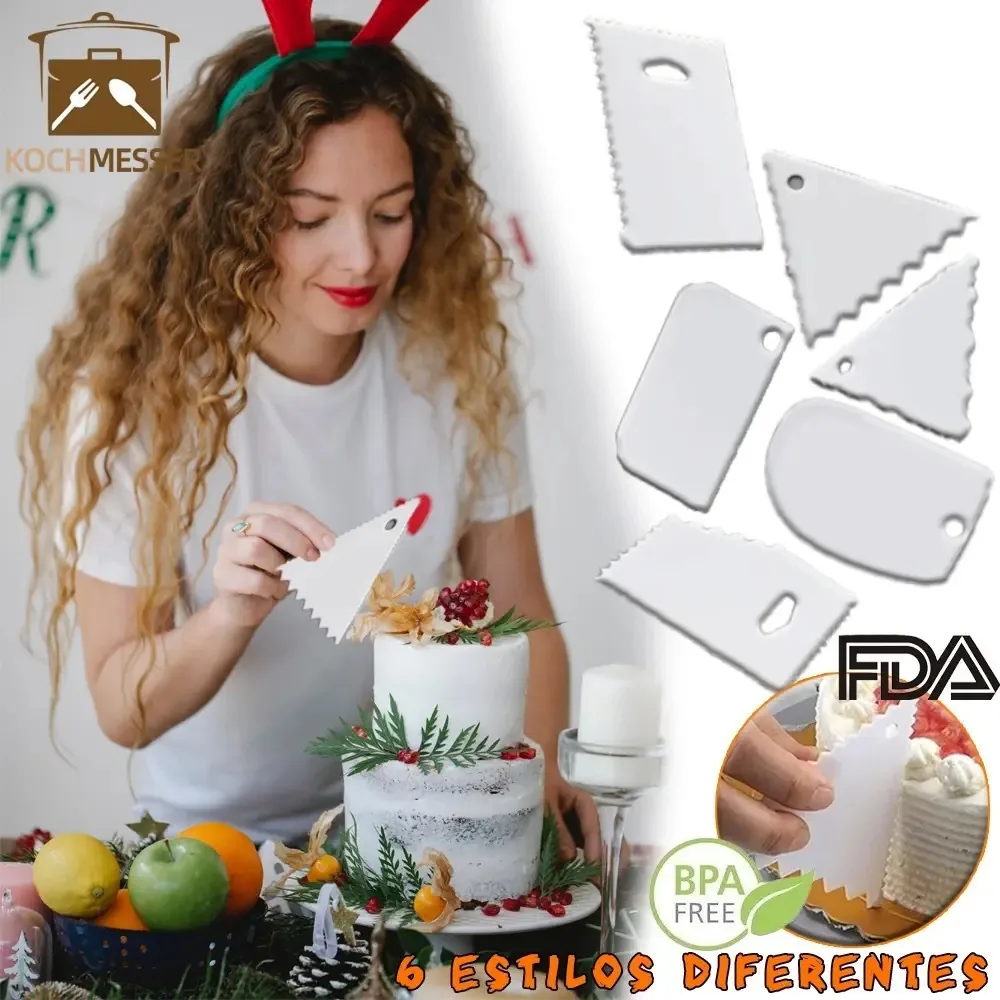 Kit de confeitaria Kochmesser RO12NYGB com 6 peças