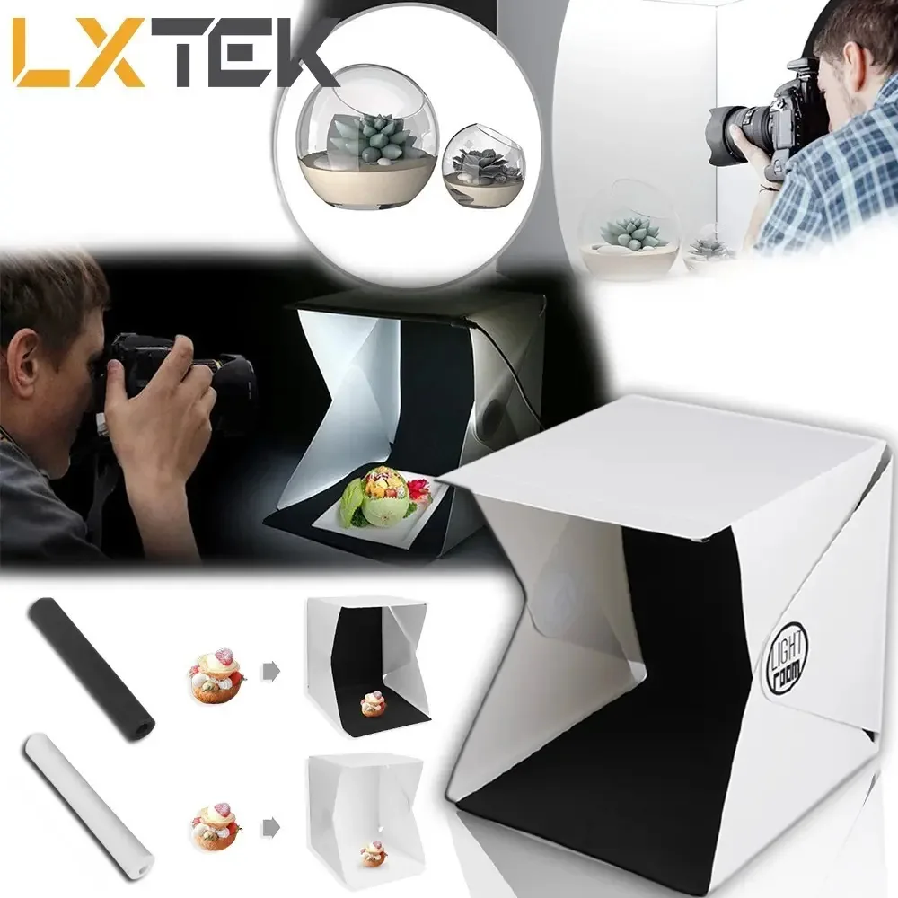 Caixa de luz para fotografia, pequena e portátil