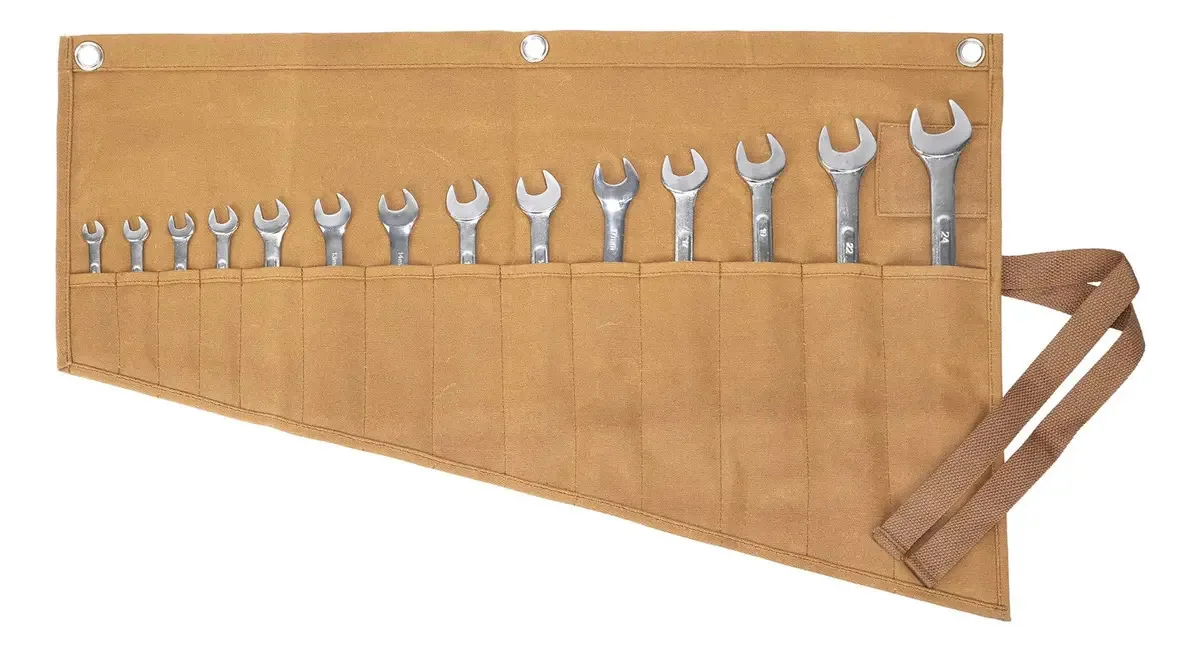 Bolsa para chaves e rolo de ferramentas, Construction Du. Cor Khaki