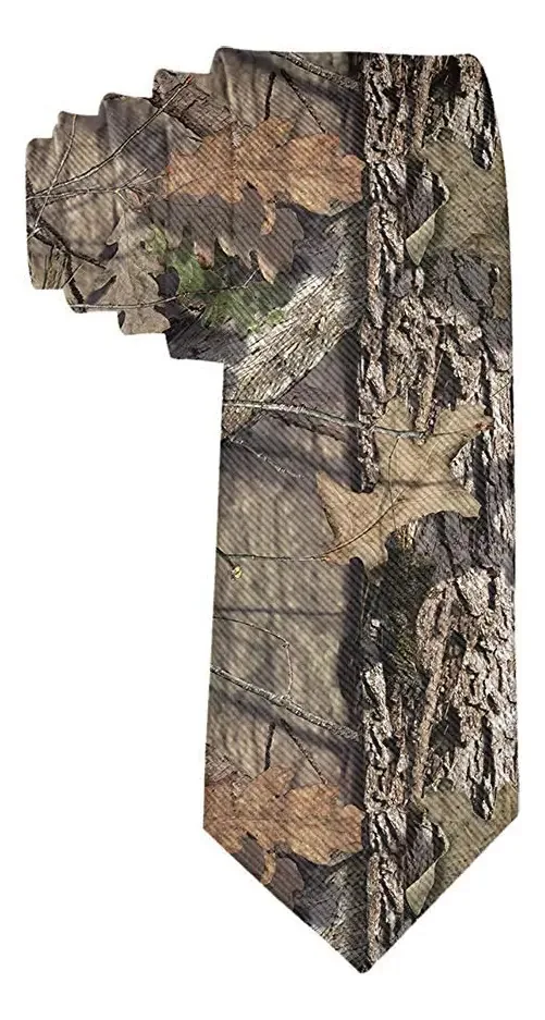 Gravata de camuflagem, tamanho de camuflagem, gravata de pescoço