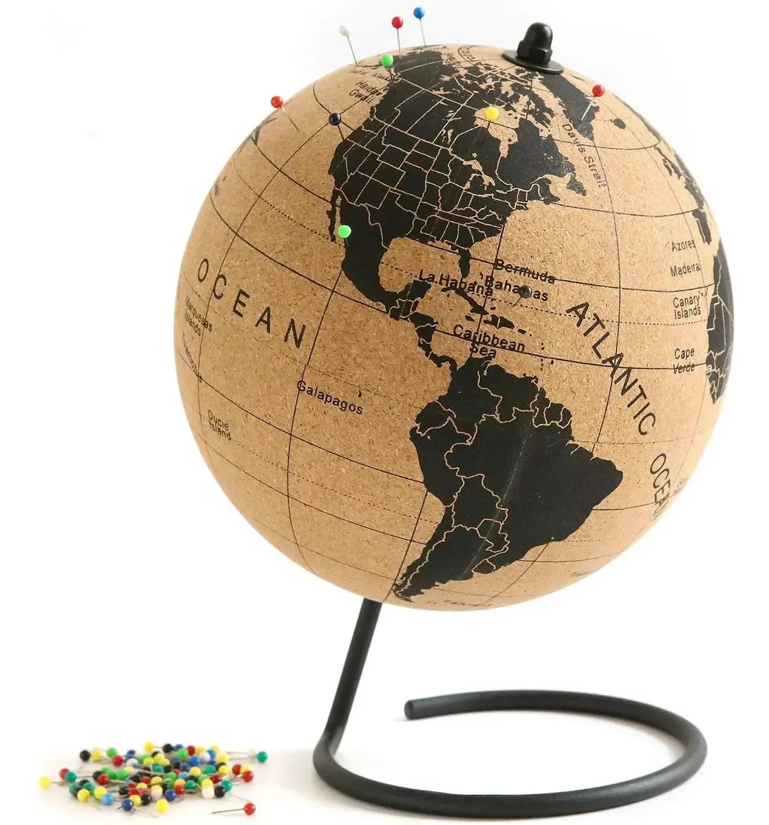 Globo da marca Globe Trekkers com 100 pinos