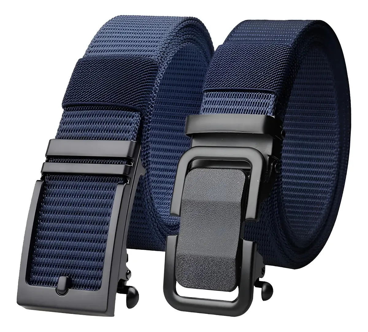 2 peças de cintos táticos ajustáveis de moda militar, 125 cm, cor azul, tamanho único