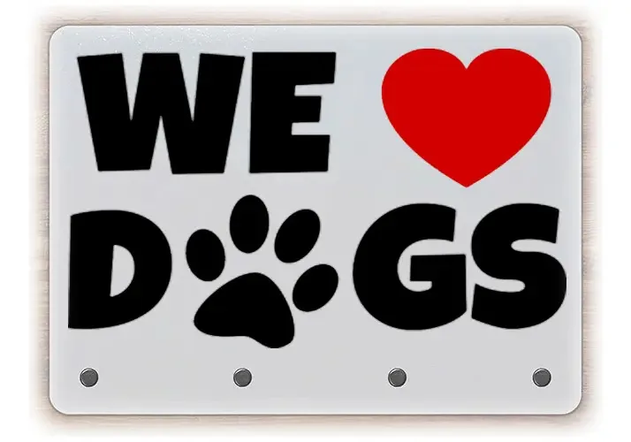 Porta Chaves De Parede We Love Dogs