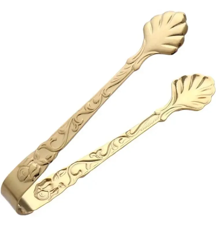 Pinças de servir Mini Gold, pinças Vintage Cube