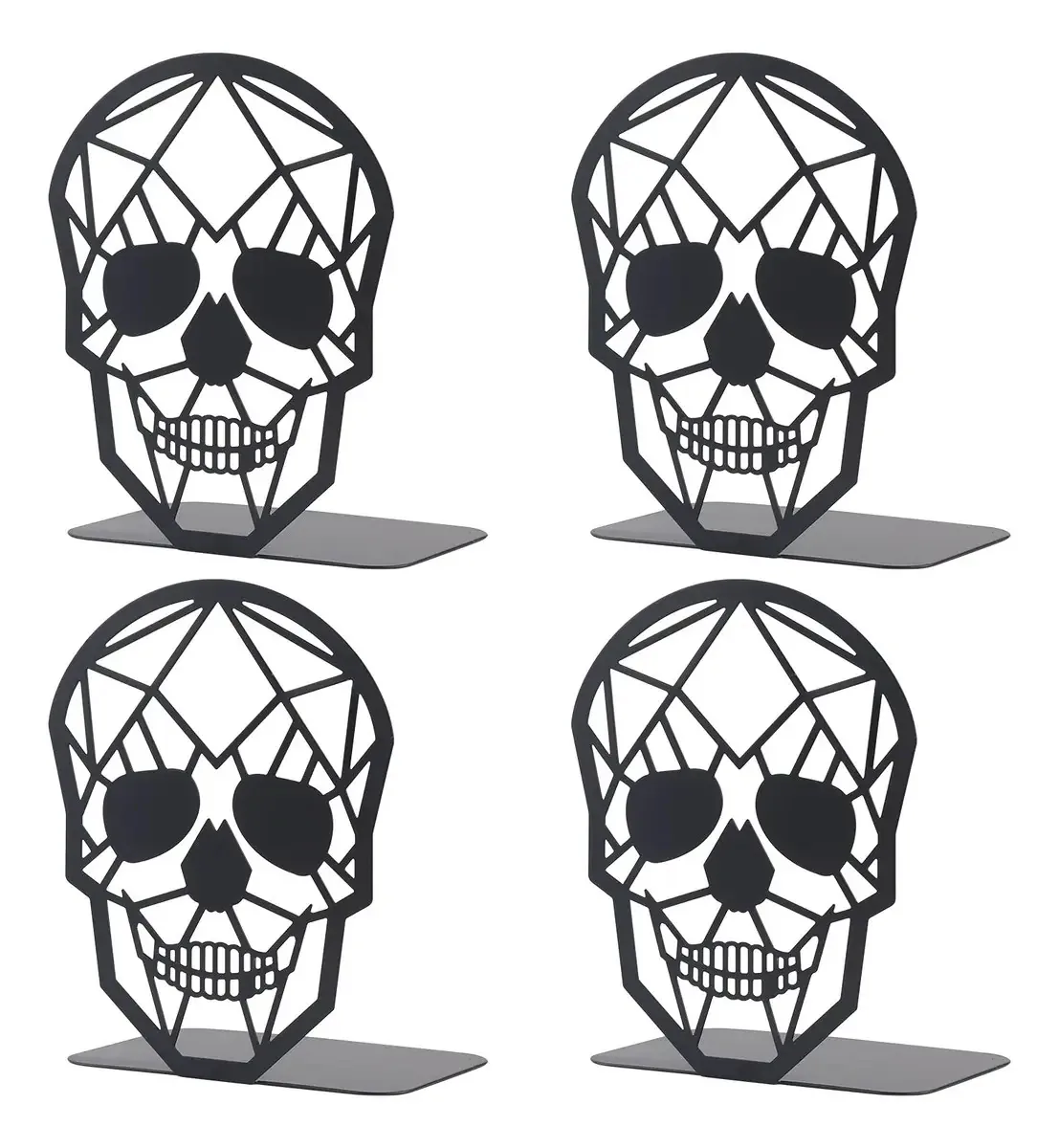 Marcador Black Skull Metal para mesa e escritório