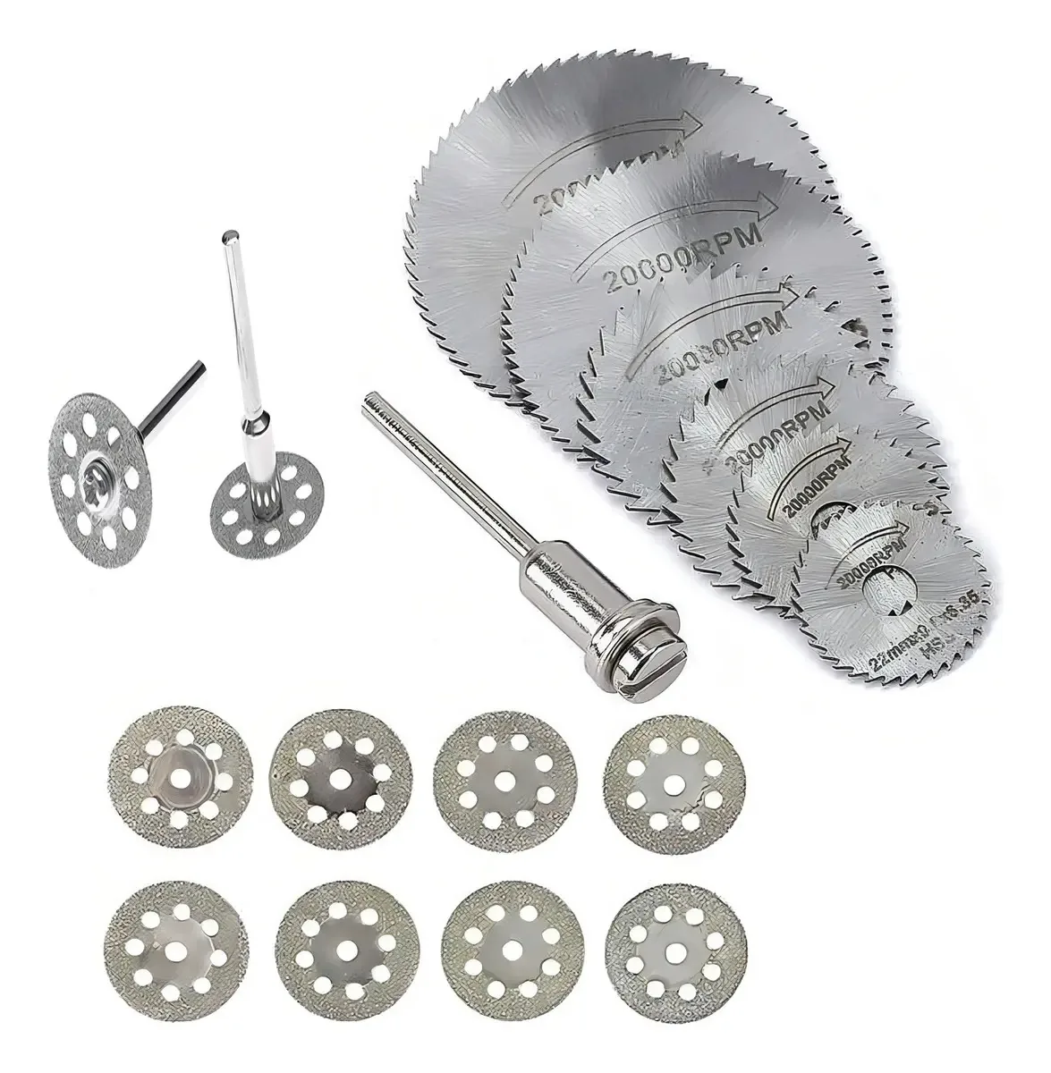 Kit 16 Discos Serra Circular e Diamantados Dalytools Micro Retífica