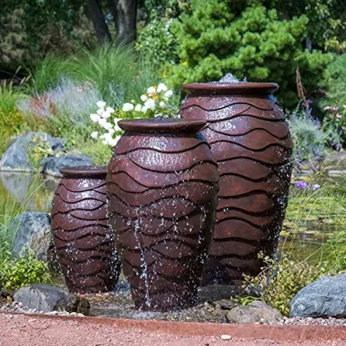 Fonte de água de mesa Aquascape 78240, marrom