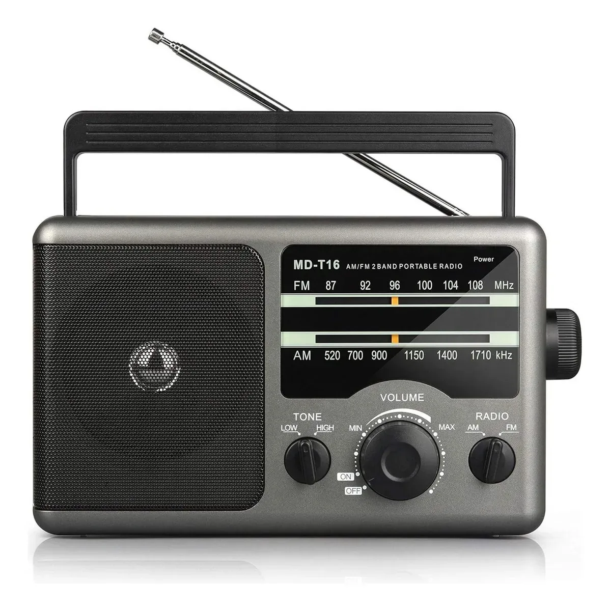 Rádio AM/FM estéreo portátil Boombox Portable Retro Home Audio e leitor/gravador de cassetes com conector de entrada auxiliar e alto-falantes embutidos, adequados para uso por idosos quando
