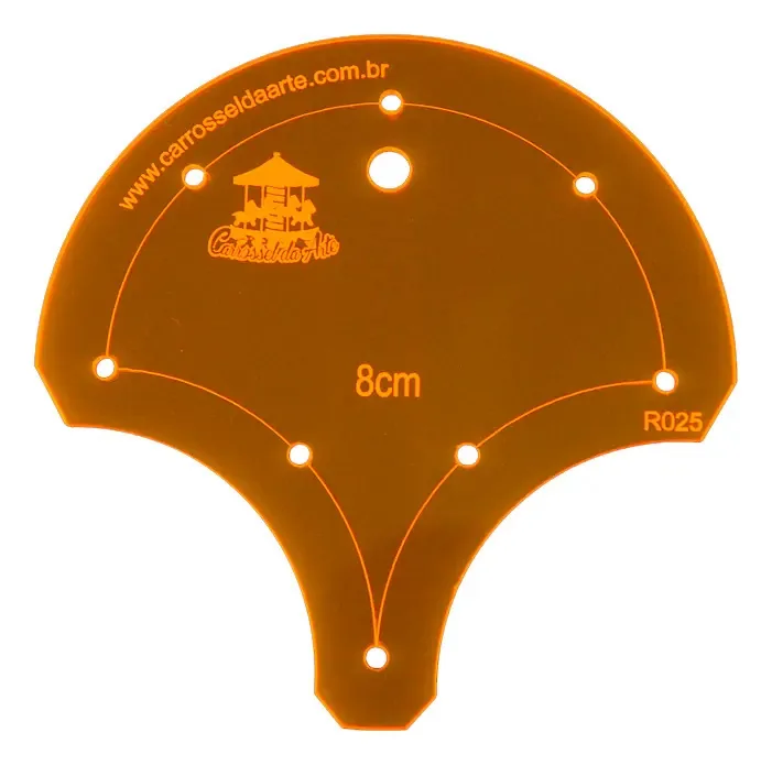 Régua Para Patchwork Concha - 8cm
