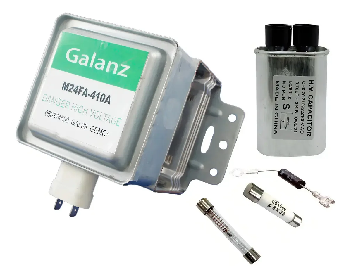 Kit Conserto Micro-ondas Magnetron Fusível Diodo Capacitor