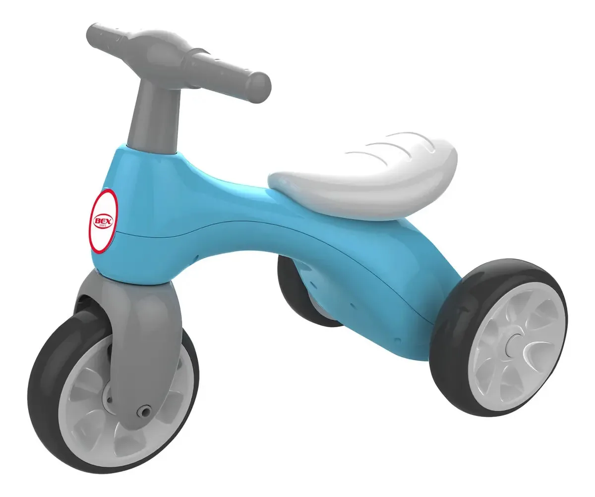 Triciclo de aprendizagem sem pedais Correaisllo Celeste Bex cor azul