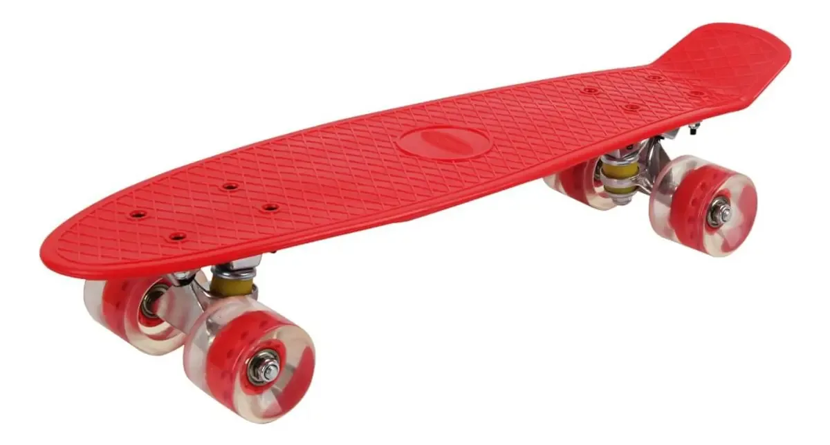 Patinagem de skate Penny 22 - cama vermelha de 56 cm