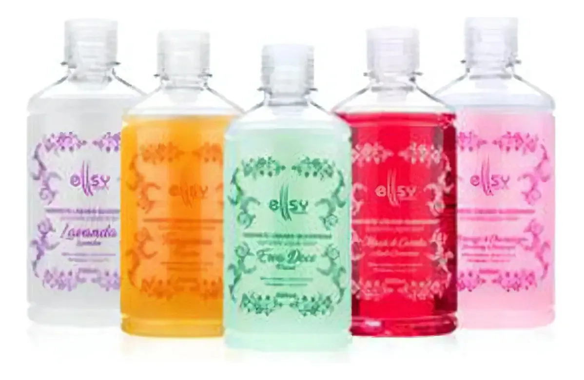 Kit 5 Sabonetes Líquidos Corpo Mãos Hidratação Nutrição 2,5l
