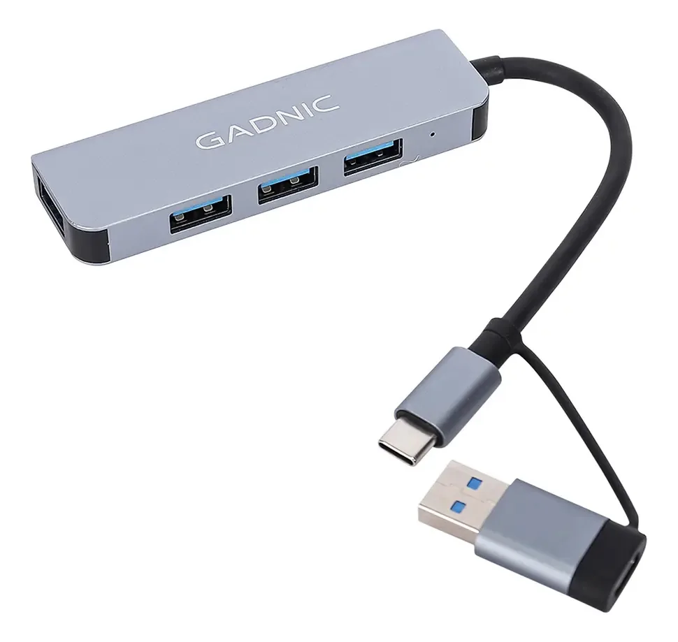 Adaptador USB-c USB 3.0 multidispositivo Gandic Syue7 de 4 portas