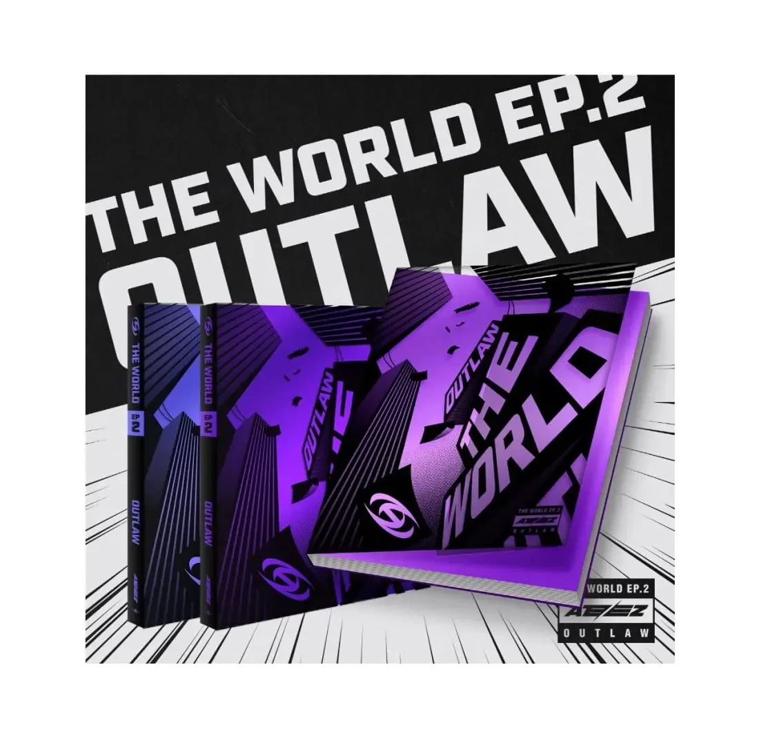 Ateez - The World Ep.2 : Outlaw 9º Mini Álbum + De (z Ver.)
