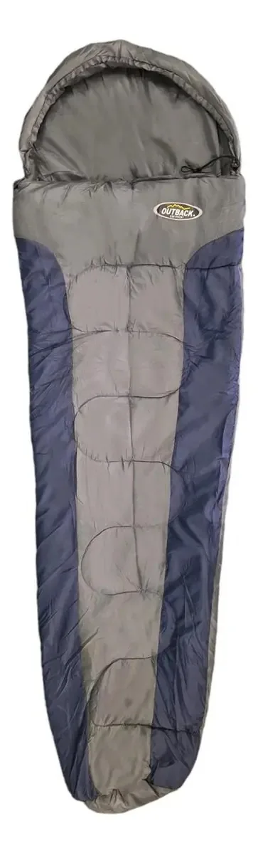 Saco de Dormir Estilo Múmia Outback Cor Cinza