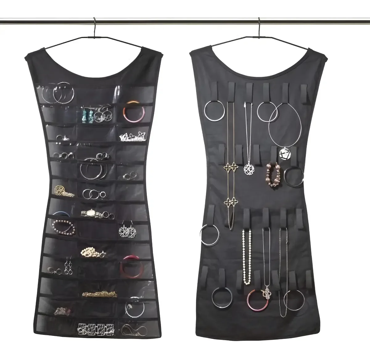 Organizador Porta Joias Vestido 40 Bolsos Bijuterias Multiuso