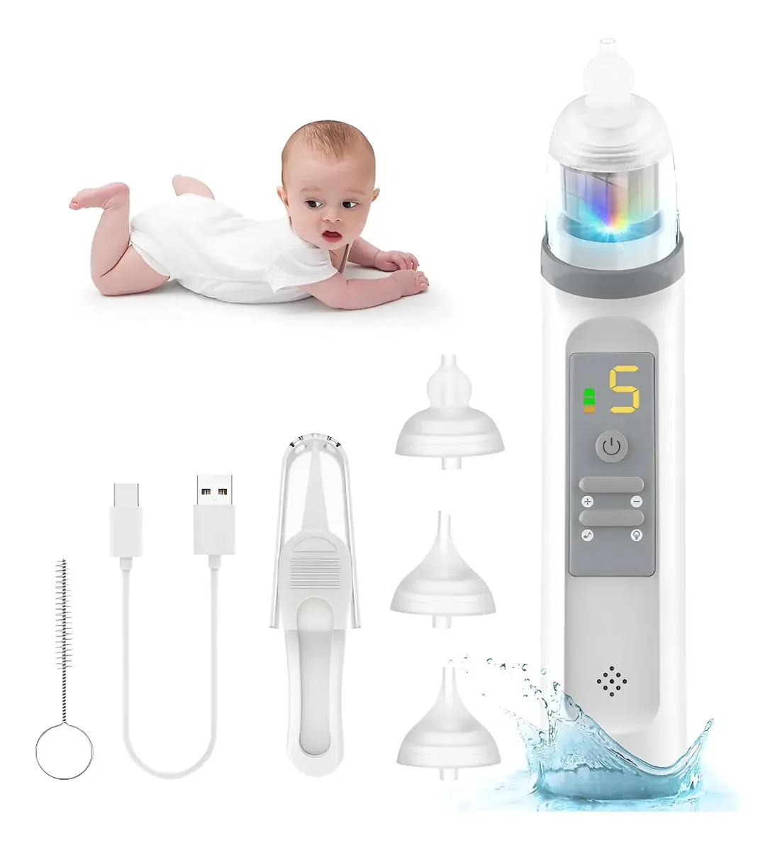Aspirador nasal Mumgaro Baby Naring Sucker com 5 níveis