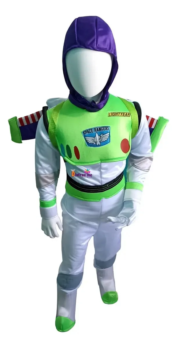 Fantasia Tipo Buzz Lightyear Com Asas Mochila Toy Story De 2 A 8 Anos (2 Anos)