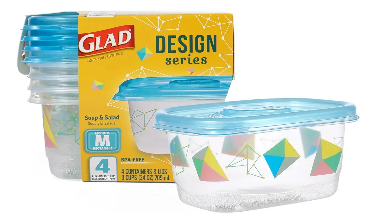 Recipiente para alimentos Glad BB 1mL cor preta