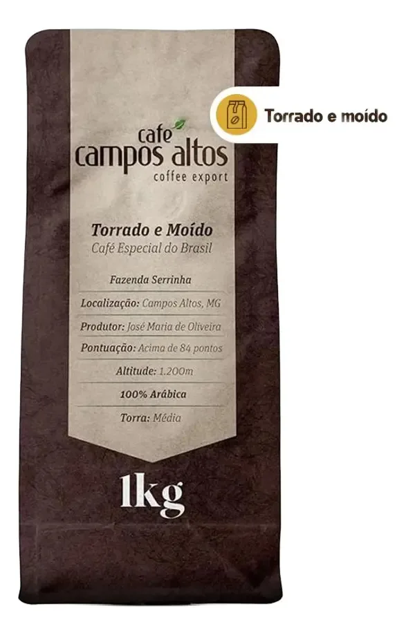Café Especial 1kg Moído - Café Campos Altos