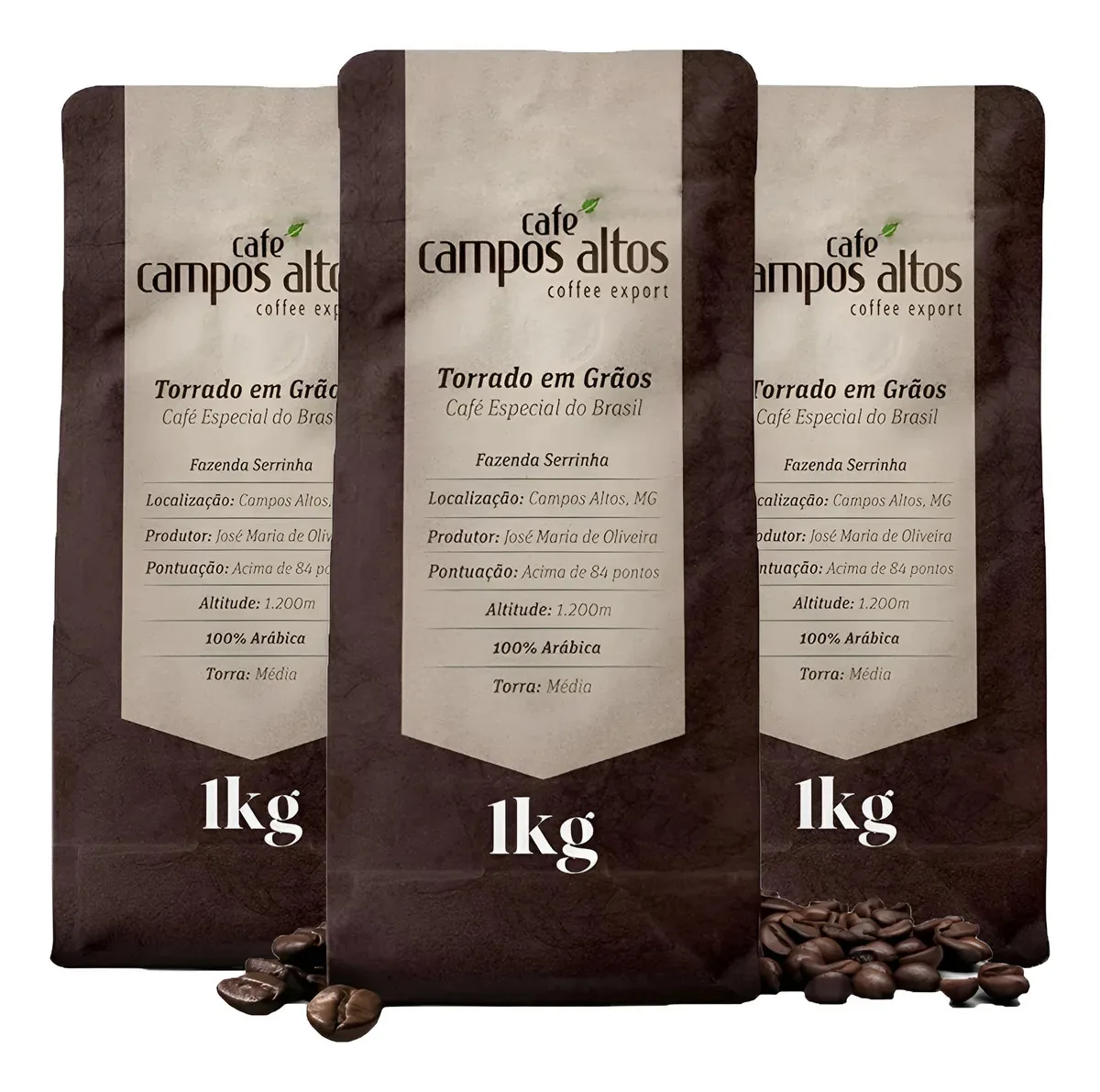 Kit Café Em Grãos 3kg - Torra Média