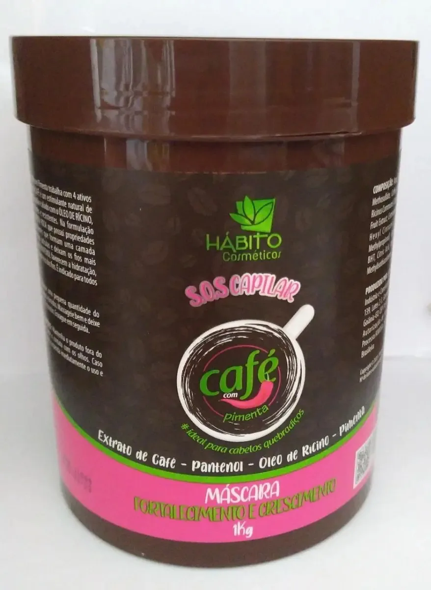 Máscara Capilar S.o.s Café com Pimenta 1kg Habito