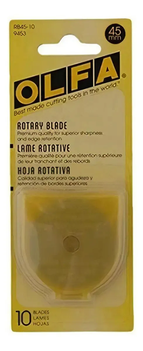 Olfa - Facas circulares de 45 mm, pacote com 10