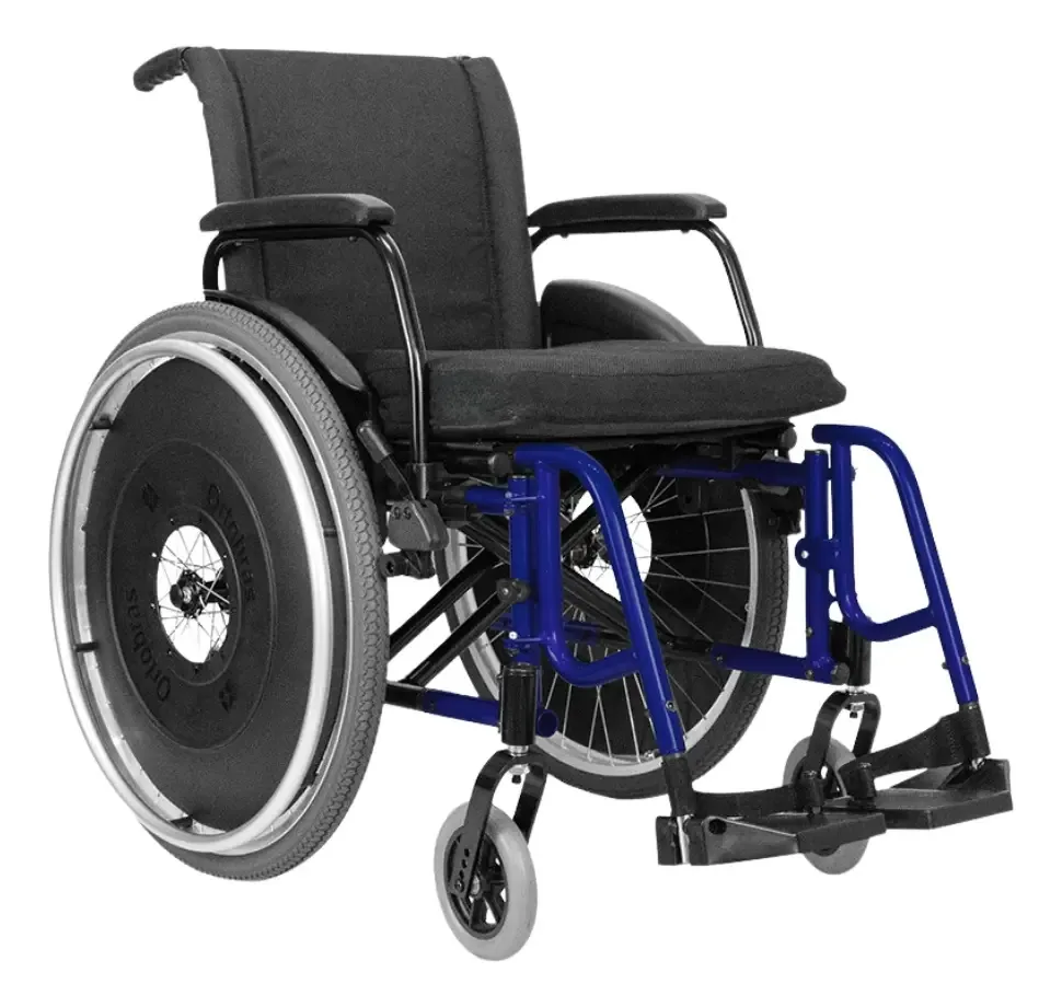 Cadeira De Rodas Avd 46 Cm Azul Marinho - Ortobras