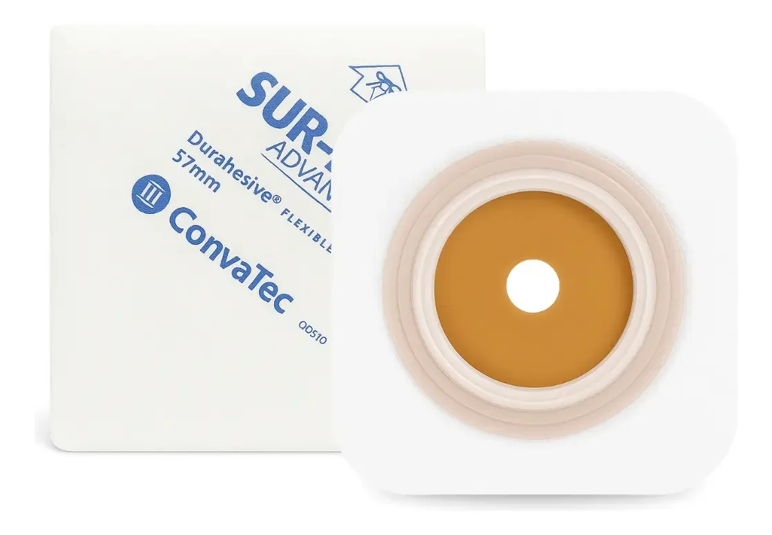 Placa Para Bolsa de Colostomia Convatec Sur-Fit Advantage 57mm Para Sistema Fechado