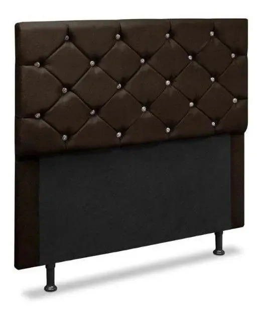 Cabeceira Alemanha Marrom 90cm Solteiro Bebezin