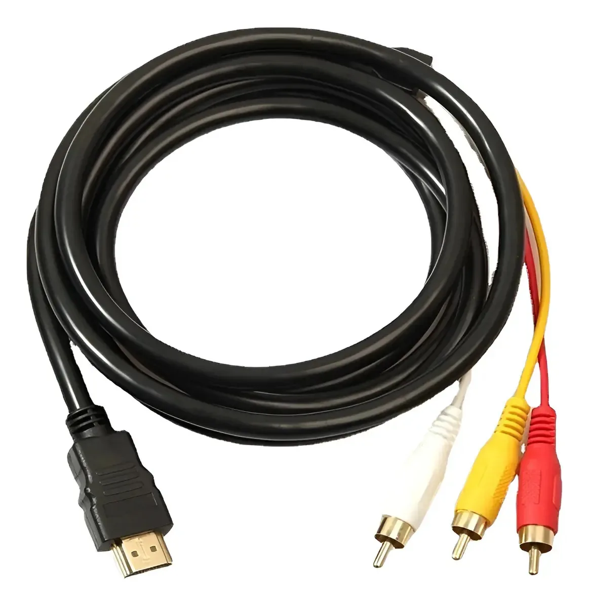 Adaptador AV Qzgyoool HDMI para RCA para áudio e vídeo 1080p