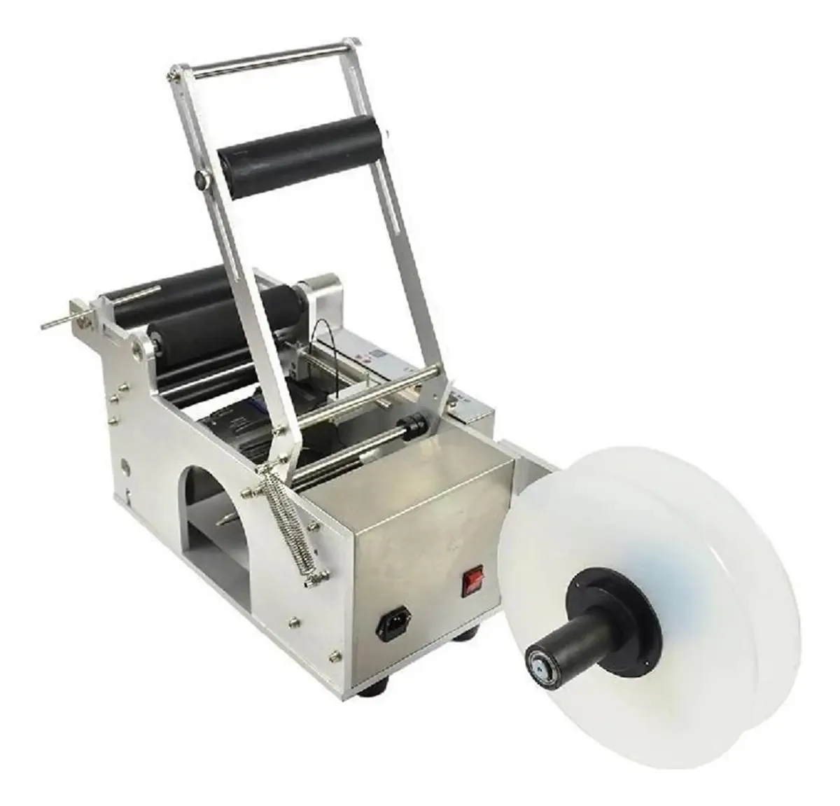 Máquina de rotulagem de garrafas redondas LT-50s Dispensador de rotulagem semiautomático com máquina de embalagem de tela digital