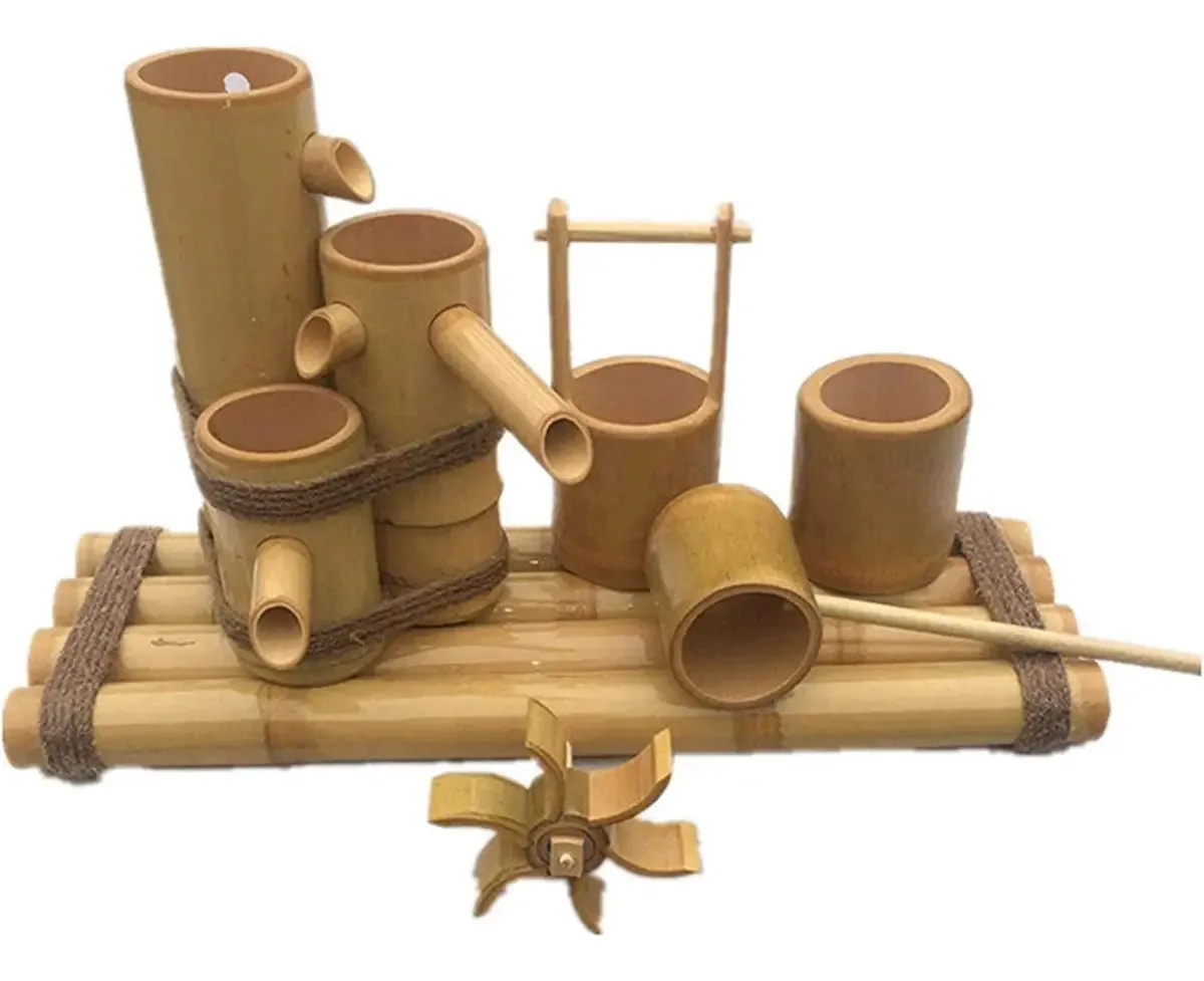 Fonte de jardim Lijcc Fontes externas para jardim, para jardim, pátio, lago, varanda, jardim japonês, fonte de mesa (50 cm)