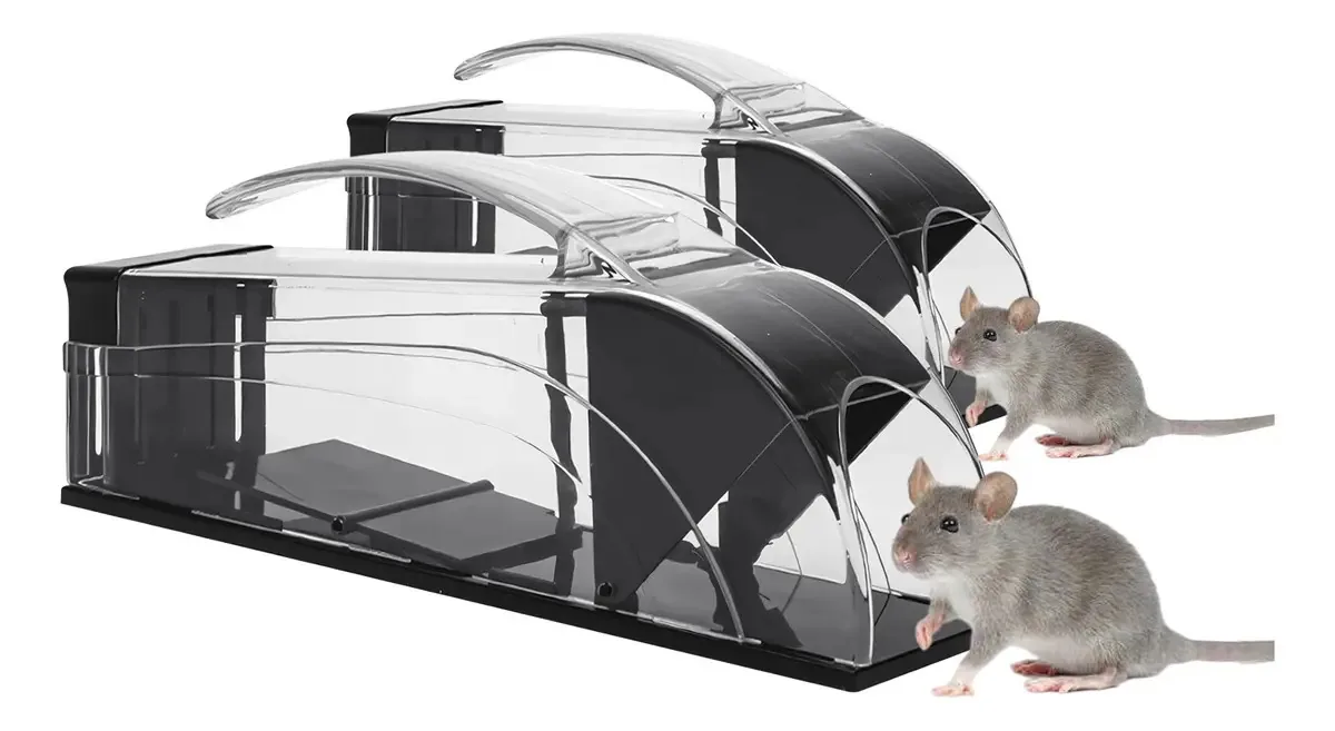 Armadilhas Gaiolas Automáticas para Ratos e Ratazanas 2pçs
