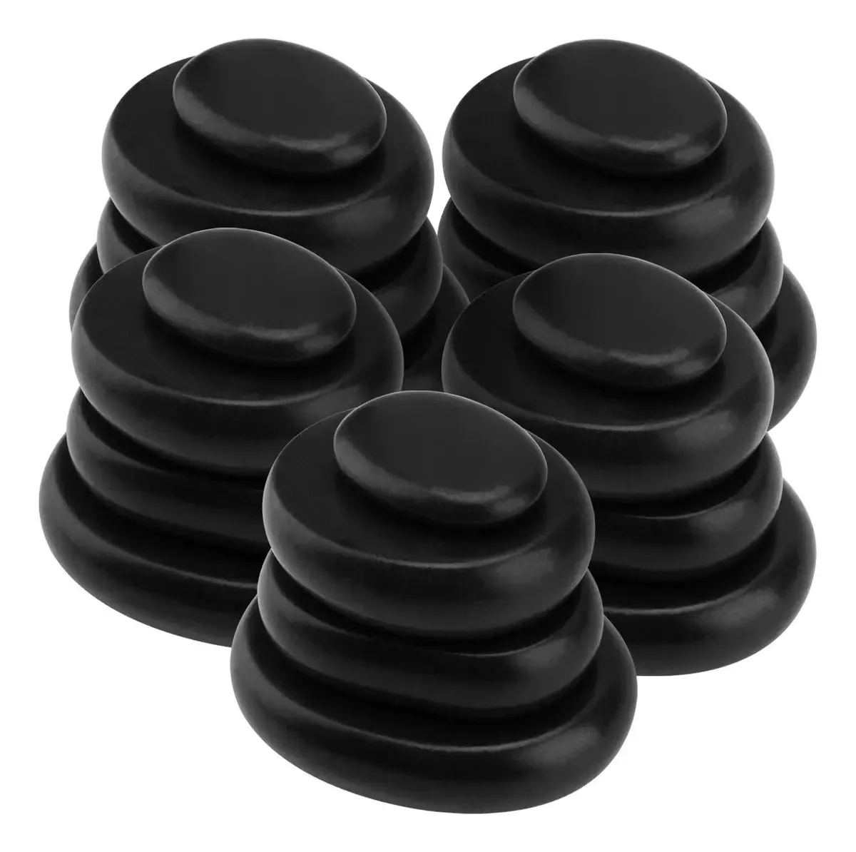 40 peças de pedras de massagem de basalto para spa doméstico