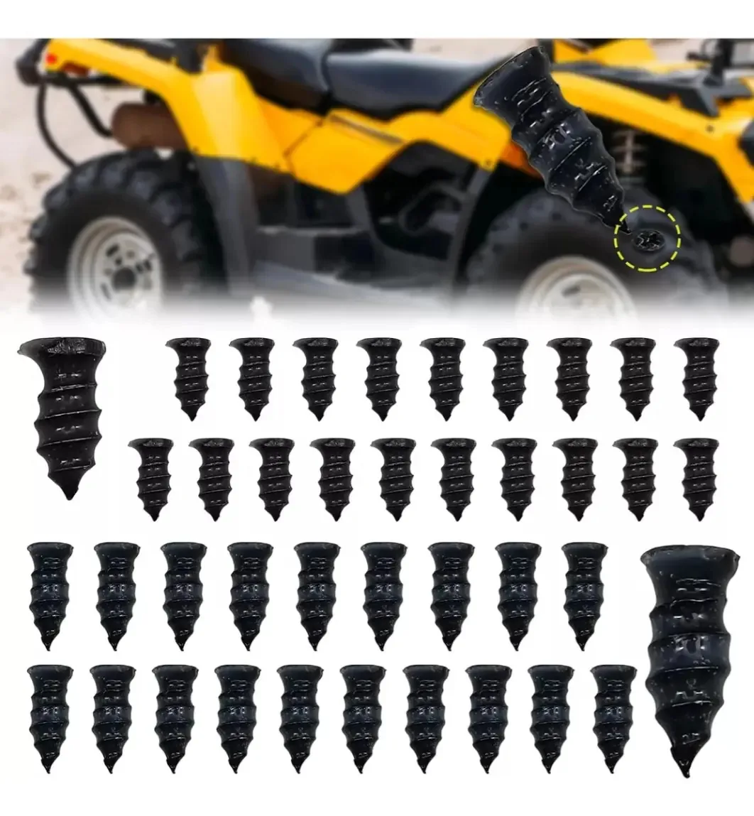 41 peças de pregos e parafusos de borracha para conserto de pneus, plugues de autoatendimento, ferramentas para furos rápidos para carros, motocicletas, caminhões e tratores, marca Dabeh.