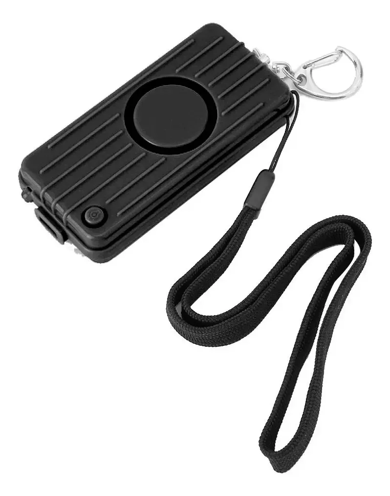 Zopsc Chaveiro Alarme Anti-roubo Pessoal Segurança Alarme 130db Apito Com Iluminação LED Defesa De Emergência Para Idosos, Mulheres, Caminhantes Noturnos, Deficientes, Etc (preto)