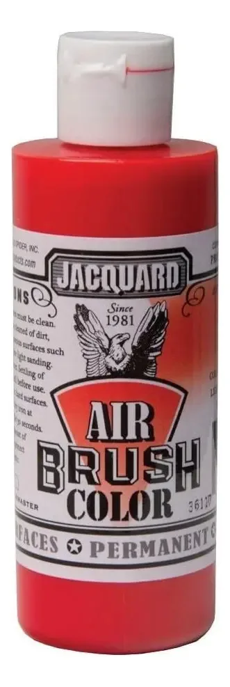 Jacquard, 4 onças, aerógrafo vermelho brilhante