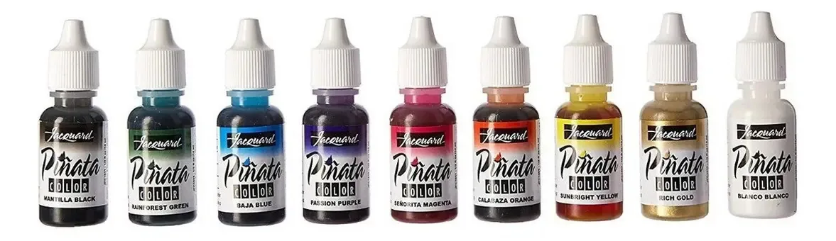Pacote 9 de excitador de tinta colorida Piñata da Jacquard Products