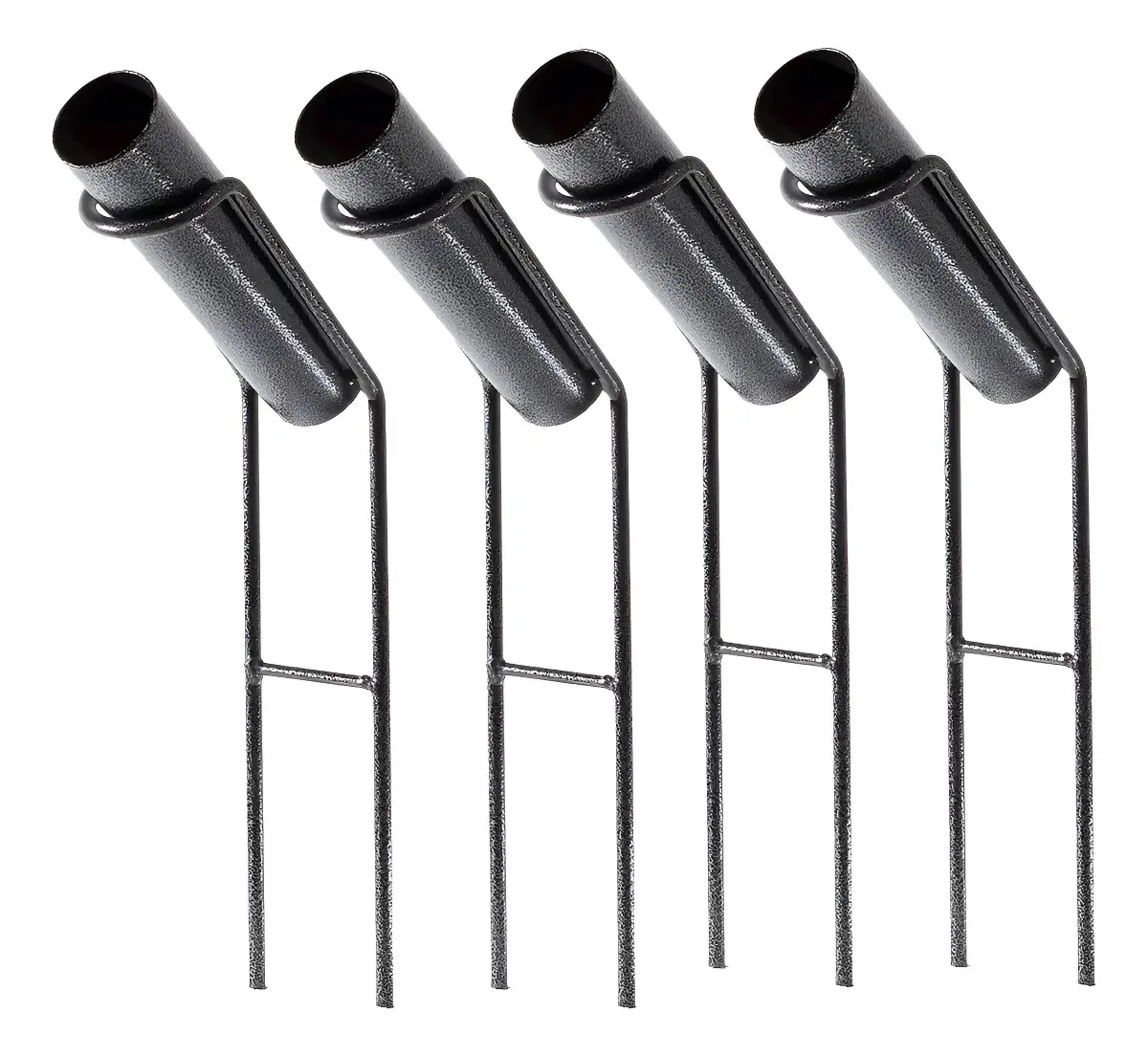 Kit 4 Suportes Secretária Vara Pesca Hiper Pesca Aço 40cm Reforçado