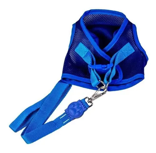 Colete Peitoral - Aerado Com Velcro Azul Gg