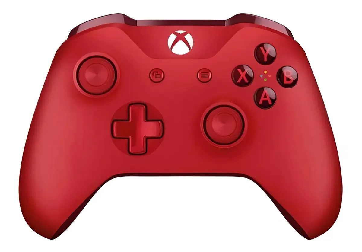Controle Sem Fio Para Xbox One S E X Microsoft - Vermelho