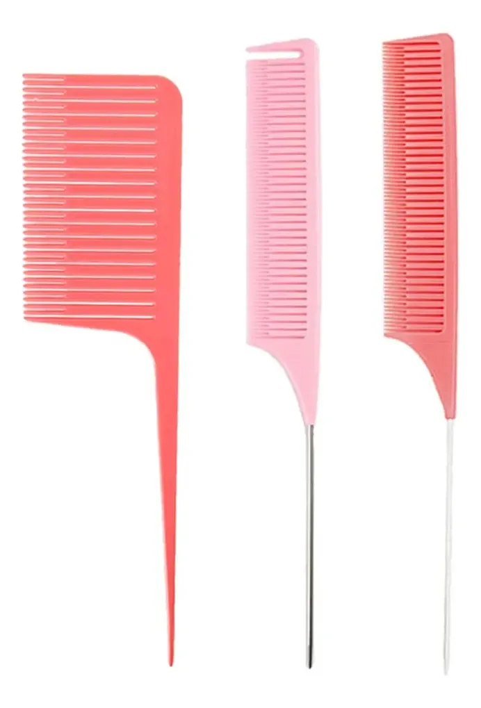 Deevoka Pentes Para Cabelo Com Tecido Unidirecional, 3 Peças, Antiderrapante