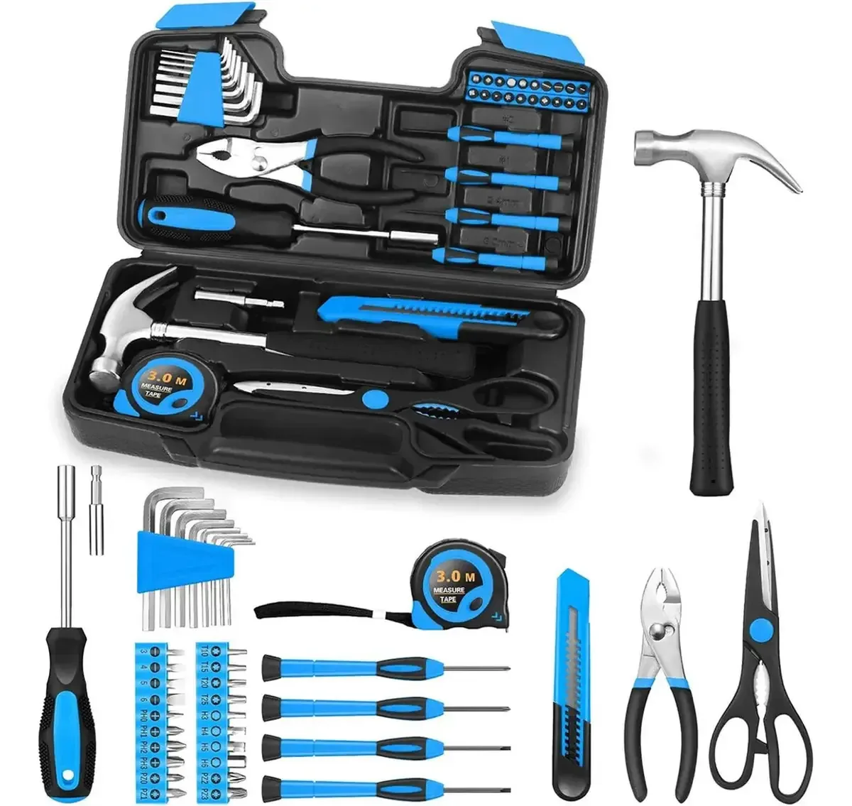 Conjunto de ferramentas combinadas Caviglte de 39 peças