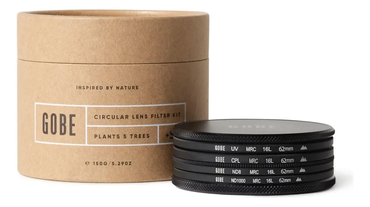 Kit de filtro de lente de polarização circular e UV Gobe (cpl)